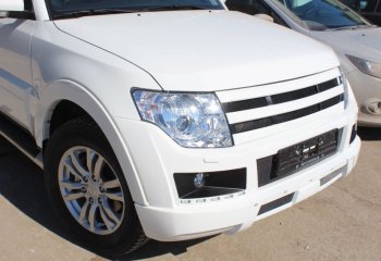 32 999 р. Бампер передний Broomer Design Mitsubishi Pajero 4 V80 дорестайлинг (2006-2011) (Неокрашенный)  с доставкой в г. Белгород. Увеличить фотографию 2