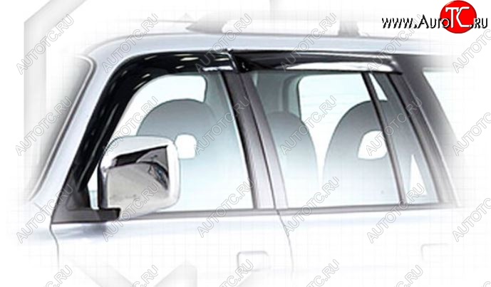 2 199 р. Дефлектора окон CA-Plastiс Mitsubishi Pajero Sport PA рестайлинг (2004-2008) (Classic полупрозрачный, Без хром.молдинга)  с доставкой в г. Белгород