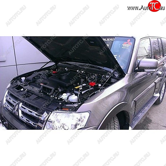 2 199 р. Упоры капота Russtal Mitsubishi Pajero Sport PA рестайлинг (2004-2008)  с доставкой в г. Белгород