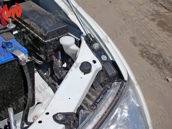 2 969 р. Упор капота MV-Tuning (одинарный) Mitsubishi Pajero Sport PB дорестайлинг (2008-2013)  с доставкой в г. Белгород. Увеличить фотографию 4