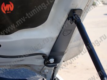 2 969 р. Упор капота MV-Tuning (одинарный) Mitsubishi Pajero Sport PB дорестайлинг (2008-2013)  с доставкой в г. Белгород. Увеличить фотографию 5