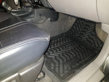 1 639 р. Коврики салона Aileron (3D с подпятником) Mitsubishi Pajero Sport PB дорестайлинг (2008-2013)  с доставкой в г. Белгород. Увеличить фотографию 4