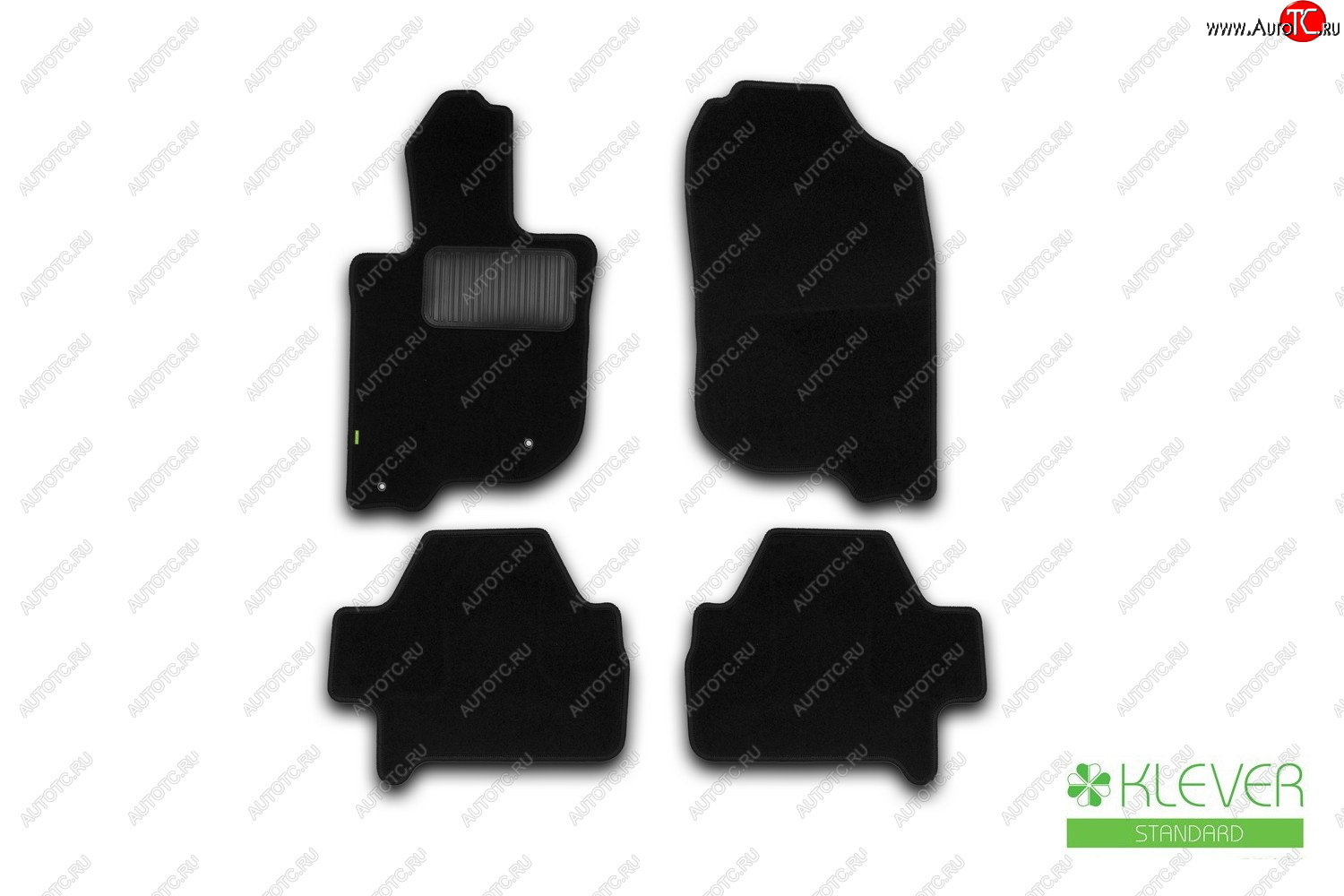 459 р. Текстильные коврики салона Klever Standart Mitsubishi Pajero Sport PB дорестайлинг (2008-2013) (Черные)  с доставкой в г. Белгород