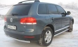 7 849 р. Защита заднего бампера Volkswagen Touareg 1 GP дорестайлинг (2002-2007)  с доставкой в г. Белгород. Увеличить фотографию 2
