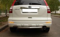 14 799 р. Одинарная защита заднего бампера SLITKOFF диаметром 63 мм  Honda CR-V  RE1,RE2,RE3,RE4,RE5,RE7 (2009-2012) рестайлинг  с доставкой в г. Белгород. Увеличить фотографию 2