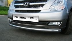 16 749 р. Одинарная защита переднего бампера SLITKOFF 76 мм Hyundai Starex/Grand Starex/H1 TQ рестайлинг (2014-2018)  с доставкой в г. Белгород. Увеличить фотографию 4