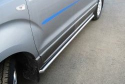 15 799 р. Защита порогов Russtal Hyundai Starex/Grand Starex/H1 TQ рестайлинг (2014-2018) (Защита порогов с со скосами на торцах (вариант 1))  с доставкой в г. Белгород. Увеличить фотографию 2
