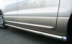 15 799 р. Защита порогов Russtal Hyundai Starex/Grand Starex/H1 TQ рестайлинг (2014-2018) (Защита порогов с со скосами на торцах (вариант 1))  с доставкой в г. Белгород. Увеличить фотографию 4