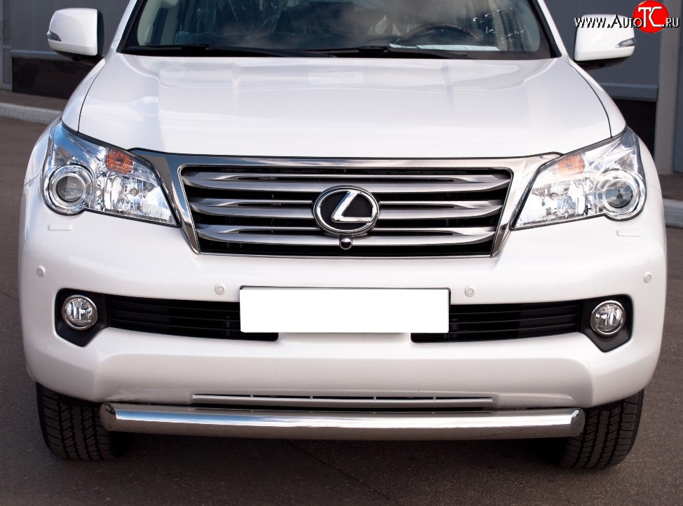 16 749 р. Одинарная защита переднего бампера SLITKOFF 76 мм Lexus GX460 J150 дорестайлинг (2009-2013)  с доставкой в г. Белгород