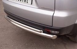 20 999 р. Защита заднего бампера (Ø 76 и 42 мм, нержавейка) SLITKOFF Mitsubishi Pajero Sport PB дорестайлинг (2008-2013)  с доставкой в г. Белгород. Увеличить фотографию 2