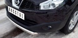 15 349 р. Одинарная защита переднего бампера SLITKOFF диаметром 76 мм Nissan Qashqai 1 J10 рестайлинг (2010-2013)  с доставкой в г. Белгород. Увеличить фотографию 3