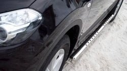 16 649 р. Защита порогов Russtal из овальной трубы с проступью Nissan Qashqai 1 J10 рестайлинг (2010-2013)  с доставкой в г. Белгород. Увеличить фотографию 2