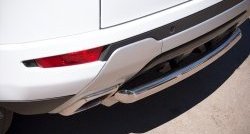 15 349 р. Защита заднего бампера (Ø76 мм, нержавейка, Dynamic) SLITKOFF Land Rover Range Rover Evoque 1 L538 дорестайлинг 5 дв. (2011-2015)  с доставкой в г. Белгород. Увеличить фотографию 4