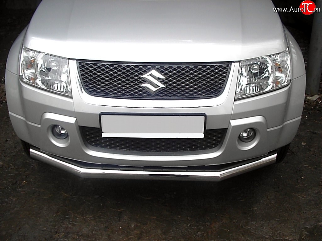 12 899 р. Одинарная защита переднего бампера SLITKOFF диаметром 70 мм  Suzuki Grand Vitara  JT 3 двери (2005-2008) дорестайлинг  с доставкой в г. Белгород