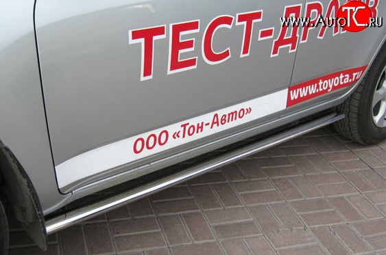 20 499 р. Защита порогов Russtal из овальной трубы Toyota RAV4 XA30 5 дв. 2-ой рестайлинг (2010-2013)  с доставкой в г. Белгород