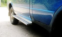 5 699 р. Широкая защита порогов (нержавейка/сталь) ГАЗ Соболь 2752 дорестайлинг цельнометаллический фургон (1998-2002)  с доставкой в г. Белгород. Увеличить фотографию 2