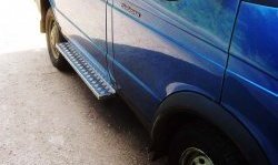 5 699 р. Широкая защита порогов (нержавейка/сталь) ГАЗ Соболь 2752 дорестайлинг цельнометаллический фургон (1998-2002)  с доставкой в г. Белгород. Увеличить фотографию 4