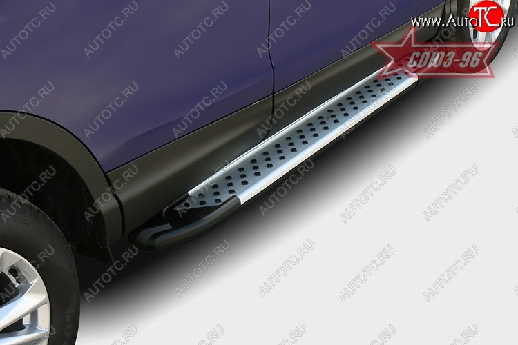 10 979 р. Пороги из алюминиевого профиля Souz-96  Nissan Qashqai  2 (2017-2022) J11 рестайлинг  с доставкой в г. Белгород