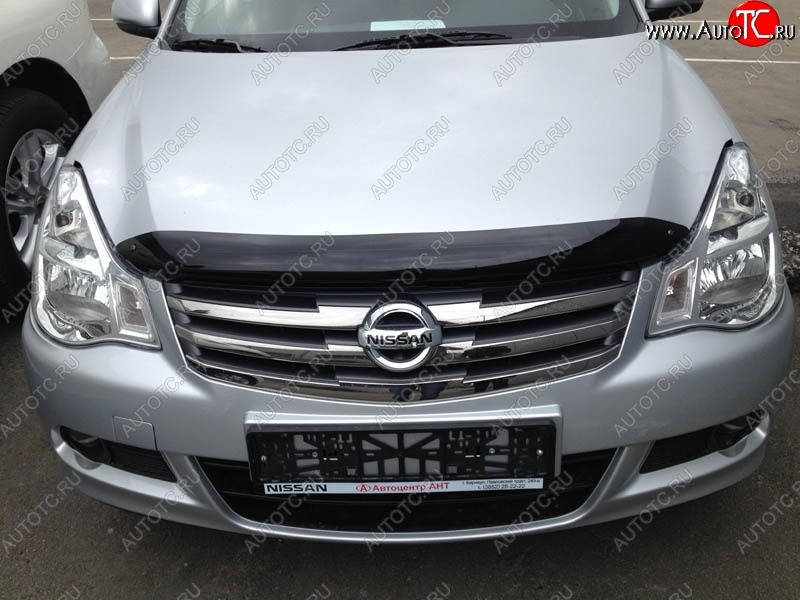 3 069 р. Дефлектор капота NovLine-Autofamily  Nissan Almera  G15 (2012-2019) седан  с доставкой в г. Белгород