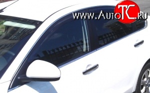 999 р. Комплект дефлекторов окон (ветровиков) 4 шт. (седан) Russtal Nissan Almera G15 седан (2012-2019)  с доставкой в г. Белгород