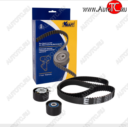 3 399 р. Комплект привода ГРМ (1.4/1.6 16V, ролики, ремень ГРМ) KRAFT Nissan Almera G15 седан (2012-2019)  с доставкой в г. Белгород