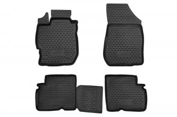 Комплект 3D ковриков салона Element (полиуретан) Nissan Almera  G15 (2012-2019) седан (Черные)