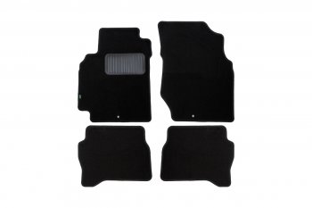 Коврики в салон Klever Standart (текстиль, 4 шт., подпятник, оверлок) Nissan Almera Classic  седан (2006-2013) B10 (Черный)
