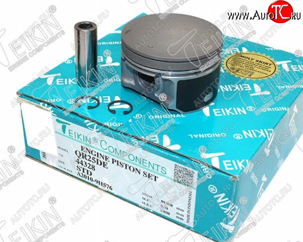 8 999 р. Комплект поршней с пальцами TEIKIN (Ø89 мм, QR25DE) Nissan Frontier 2 дорестайлинг (2005-2017)  с доставкой в г. Белгород