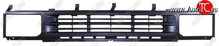6 649 р. Решётка радиатора SAT (черная, под фары 215-1139) Nissan Terrano WD21 дорестайлинг (1985-1995) (Неокрашенная)  с доставкой в г. Белгород