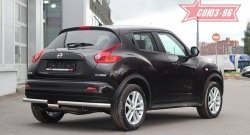 14 489 р. Защита заднего бампера 4x4 Souz-96 Premium (d60) Nissan Juke 1 YF15 рестайлинг (2014-2020)  с доставкой в г. Белгород. Увеличить фотографию 2