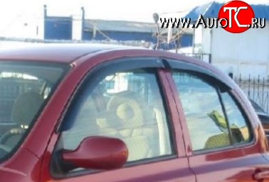1 399 р. Комплект дефлекторов окон SkyLine Nissan Micra K11 5 дв. дорестайлинг (1992-2000)  с доставкой в г. Белгород