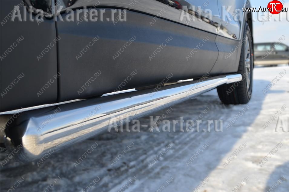23 799 р. Пороги труба d76 (вариант 3) SLITKOFF Nissan Murano 2 Z51 рестайлинг (2010-2016)  с доставкой в г. Белгород