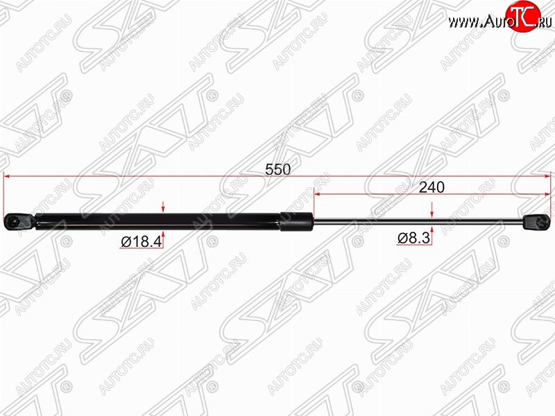 649 р. Газовый упор крышки багажника SAT  Nissan Murano  2 Z51 (2008-2016) дорестайлинг, рестайлинг  с доставкой в г. Белгород