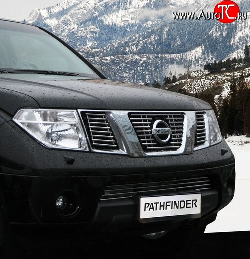 3 896 р. Декоративная вставка воздухозаборника Souz-96  Nissan Navara  2 D40 - Pathfinder  R51  с доставкой в г. Белгород