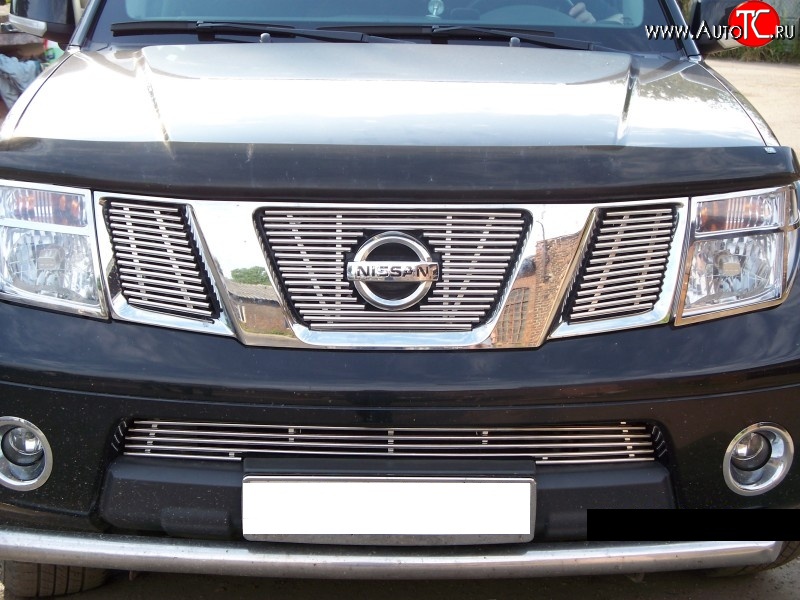 4 399 р. Декоративная вставка воздухозаборника Berkut Nissan Navara 2 D40 дорестайлинг (2004-2010)  с доставкой в г. Белгород