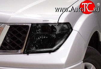 134 р. Темная защита передних фар Novline Nissan Navara 2 D40 дорестайлинг (2004-2010)  с доставкой в г. Белгород
