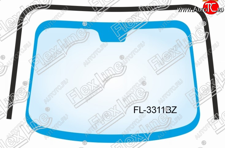 1 999 р. Молдинг лобового стекла FlexLine Nissan Note 1 E11 дорестайлинг (2004-2008)  с доставкой в г. Белгород