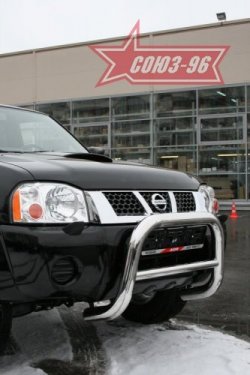 18 269 р. Защита переднего бампера Souz-96 (d76) Nissan NP300 (2008-2013)  с доставкой в г. Белгород. Увеличить фотографию 2