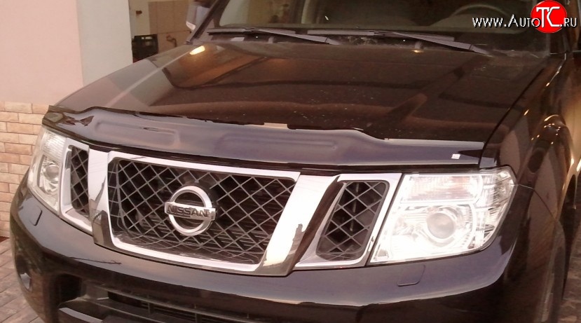 3 379 р. Дефлектор капота NovLine  Nissan Pathfinder  R51 (2009-2014) рестайлинг  с доставкой в г. Белгород