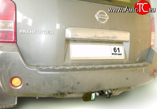 7 349 р. Фаркоп Лидер Плюс (2000 кг) Nissan Pathfinder R51 рестайлинг (2009-2014) (Без электропакета)  с доставкой в г. Белгород