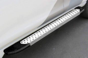 Порожки для ног Arbori Standart Silver Nissan Pathfinder  R52 (2012-2017) дорестайлинг