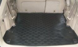 Коврик в багажник (7 мест, длинный) Aileron (полиуретан) Nissan Pathfinder R52 дорестайлинг (2012-2017)