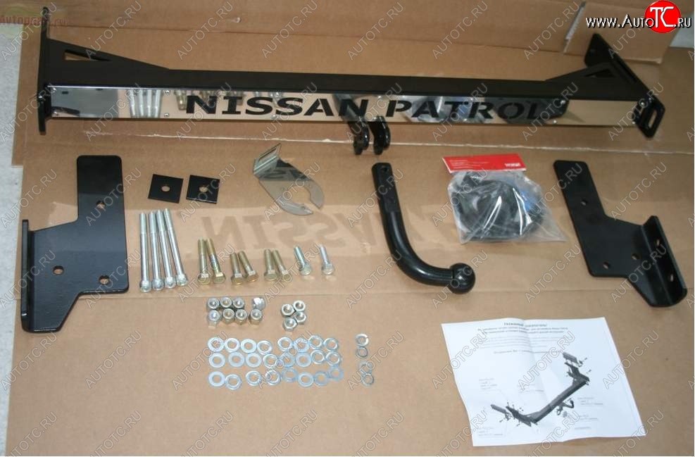 9 089 р. Фаркоп Souz-96 Nissan Patrol 5 Y61 дорестайлинг (1997-2001)  с доставкой в г. Белгород