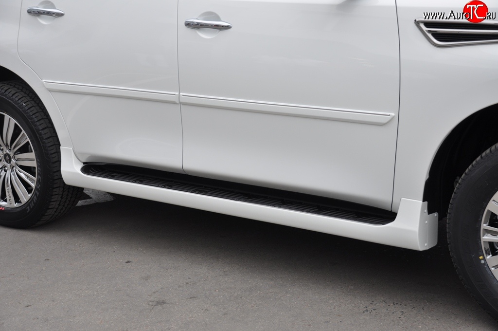 43 999 р. Комплект порогов Impul Nissan Patrol 6 Y62 дорестайлинг (2010-2014) (Неокрашенные)  с доставкой в г. Белгород