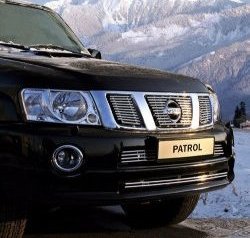 Декоративные вставки воздухозаборника Novline Nissan Patrol  5 (2004-2010) Y61 2-ой рестайлинг