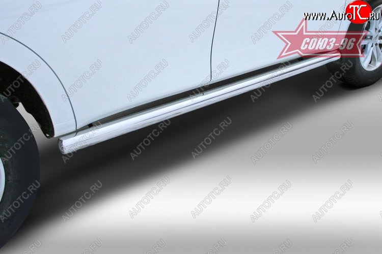 20 069 р. Защита порогов Souz-96 (d76) Nissan Patrol 6 Y62 дорестайлинг (2010-2014)  с доставкой в г. Белгород
