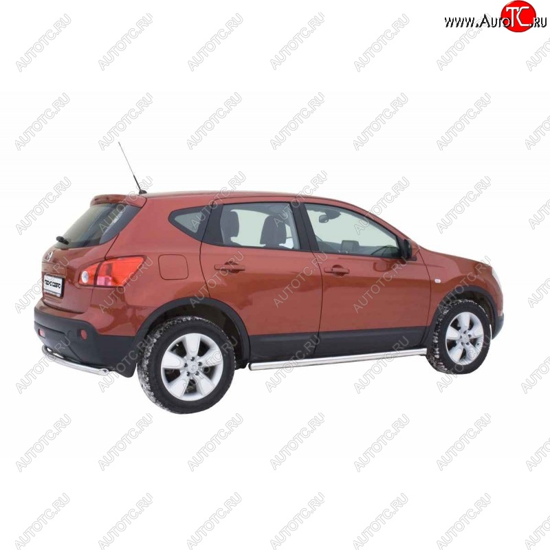 30 999 р. Защита порогов ТехноСфера (Техно Сфера) (нержавейка, 63.5 mm) Nissan Qashqai 1 J10 рестайлинг (2010-2013)  с доставкой в г. Белгород