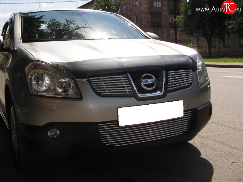 4 799 р. Декоративная вставка воздухозаборника Berkut Nissan Qashqai 1 дорестайлинг (2007-2010)  с доставкой в г. Белгород