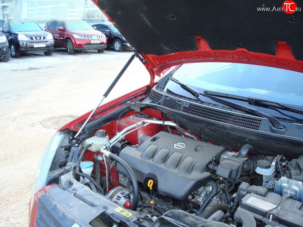 2 969 р. Упор капота Sport Nissan Qashqai 1 дорестайлинг (2007-2010)  с доставкой в г. Белгород