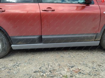 3 479 р. Накладка на порог Городская Легенда Nissan Qashqai 1 дорестайлинг (2007-2010) (левый)  с доставкой в г. Белгород. Увеличить фотографию 3